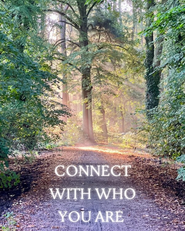 Connect with what you are